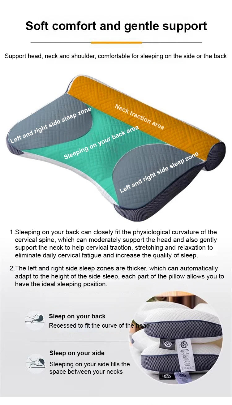 Sleep neck care anti-traction pillow