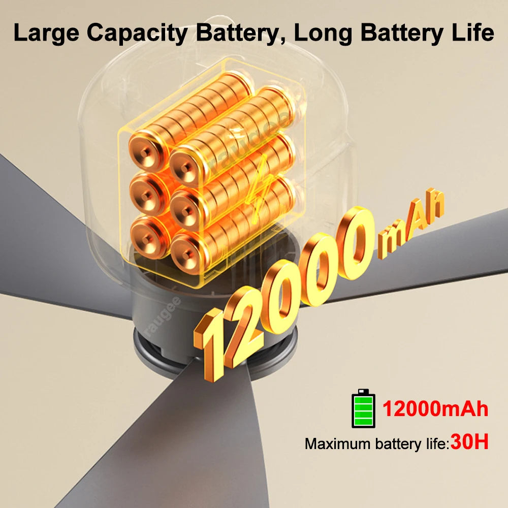 12000mAh Ceiling Fan