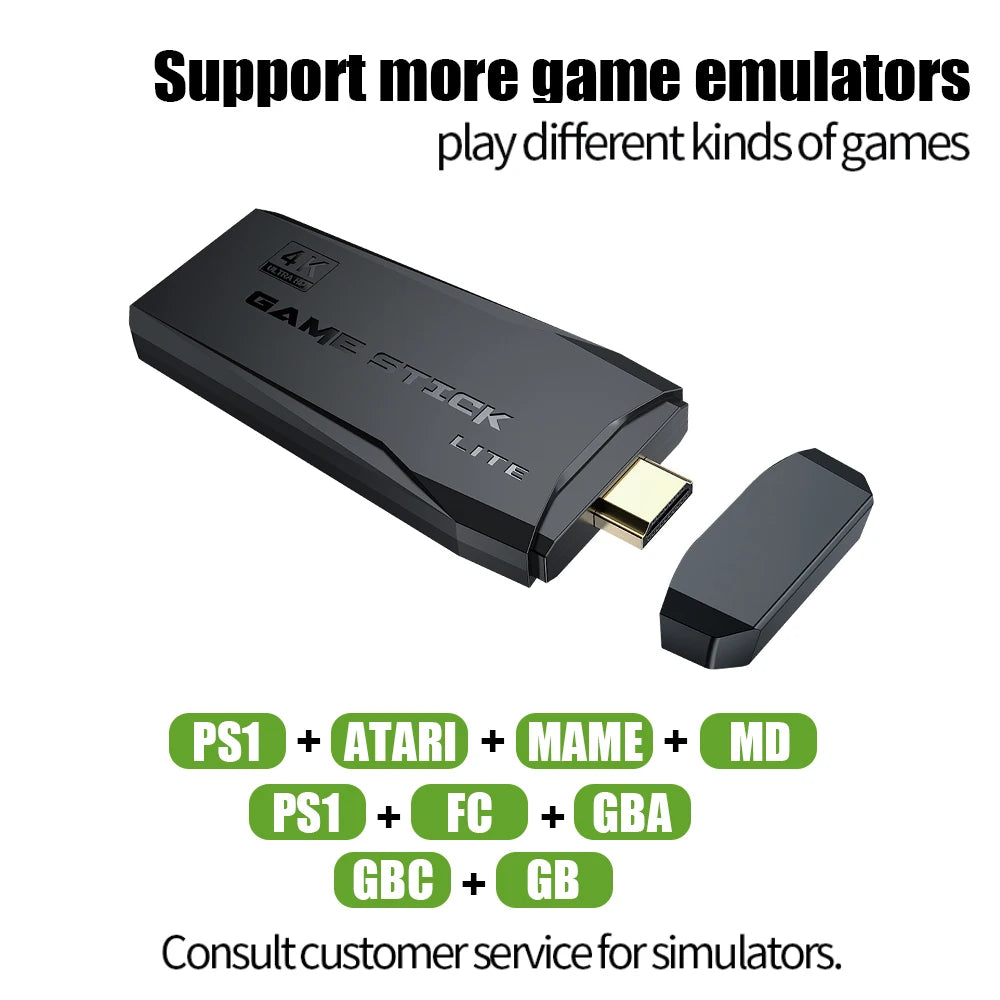 Video Game Stick Lite 4K (+10,000 games)