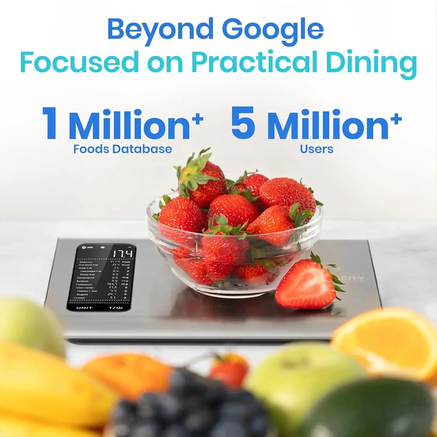 Smart Food Kitchen Scale with Nutritional Calculator