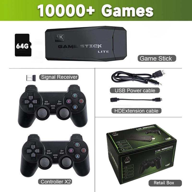 Video Game Stick Lite 4K (+10,000 games)