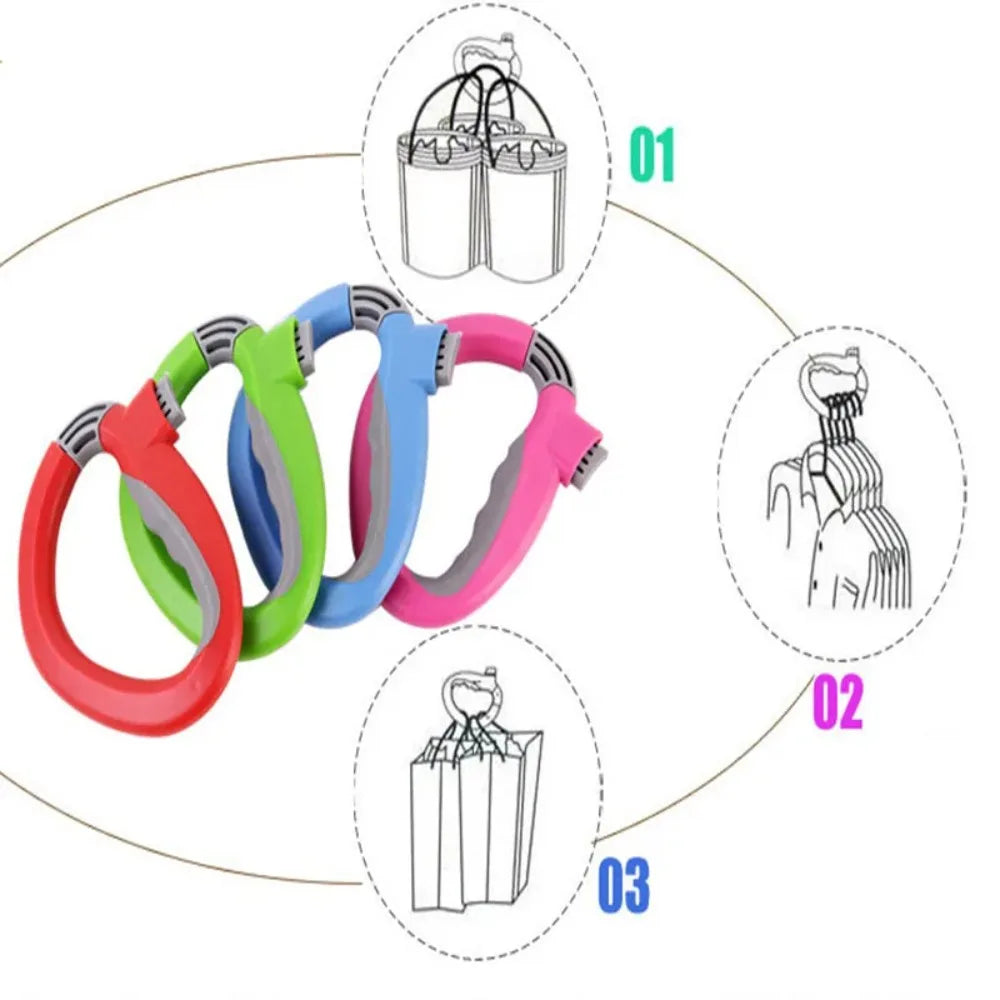 D Shaped Shopping Bag Holder