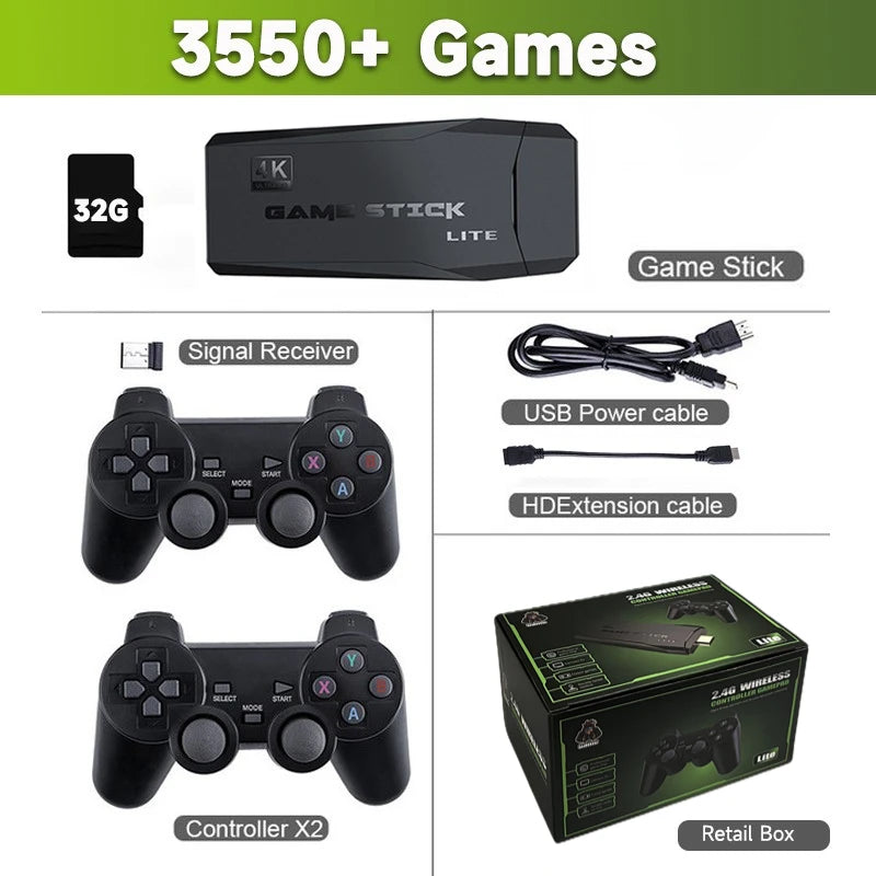 Video Game Stick Lite 4K (+10,000 games)